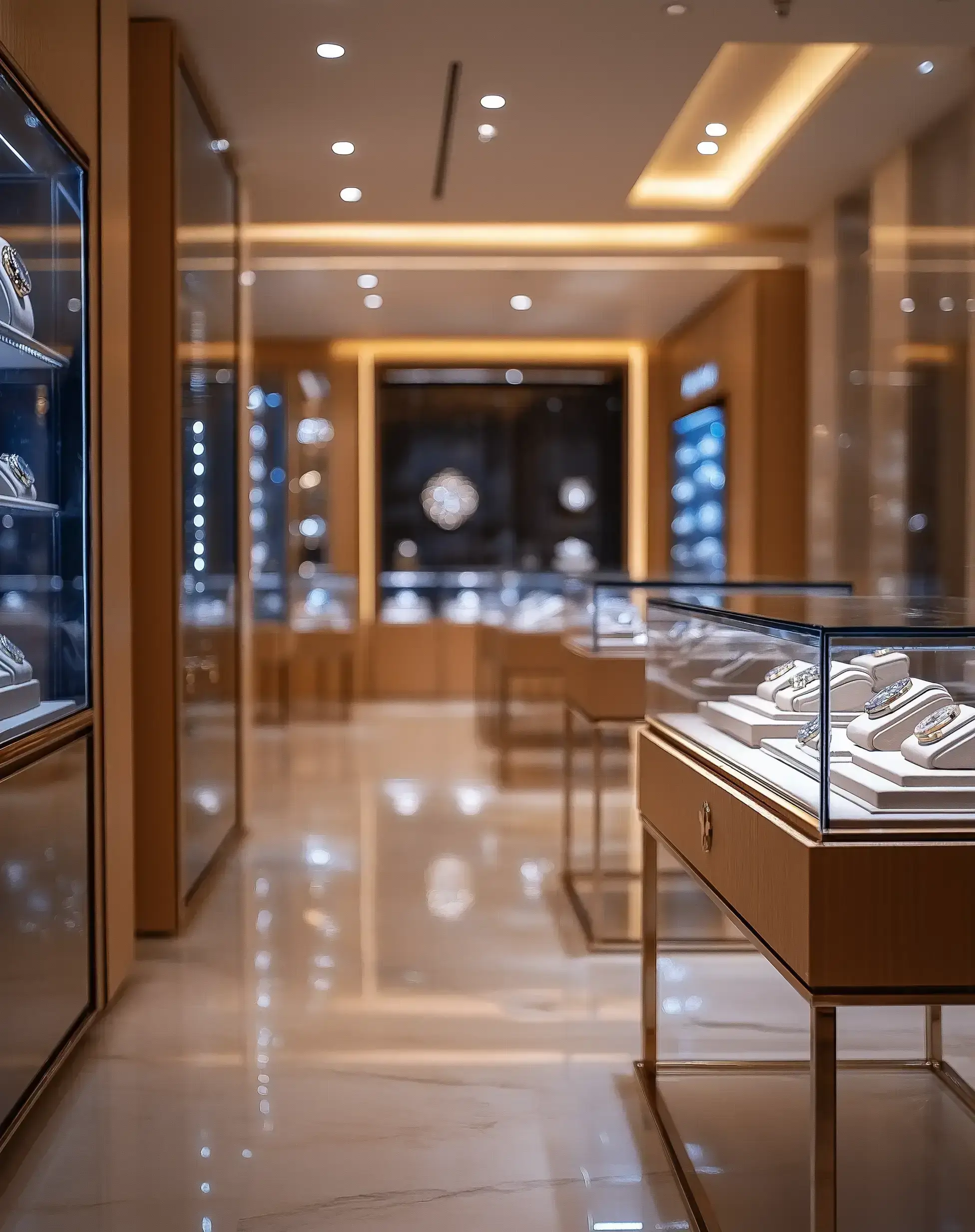 Inside of a luxury watch retail store that owned by Hirdaramani